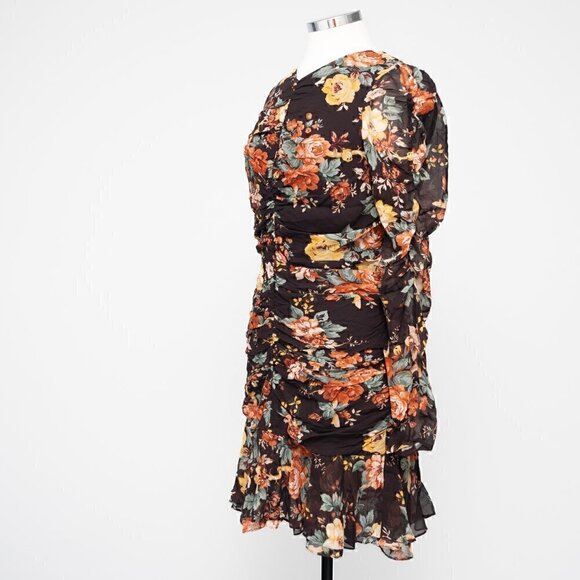 Veronica Beard Hedera Silk Floral Mini Dress - Picture 7 of 13